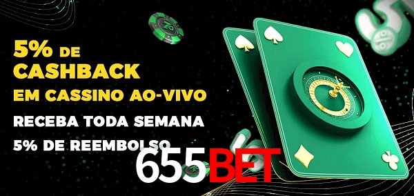 Promoções do cassino ao Vivo 655bet